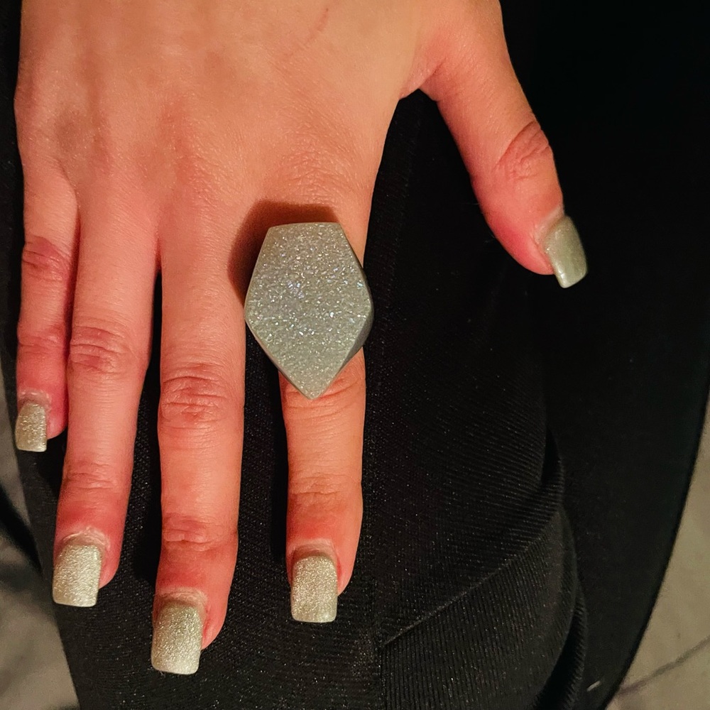 Kendra Scott Penelope Druzy Crystal Cocktail Ring Size 6